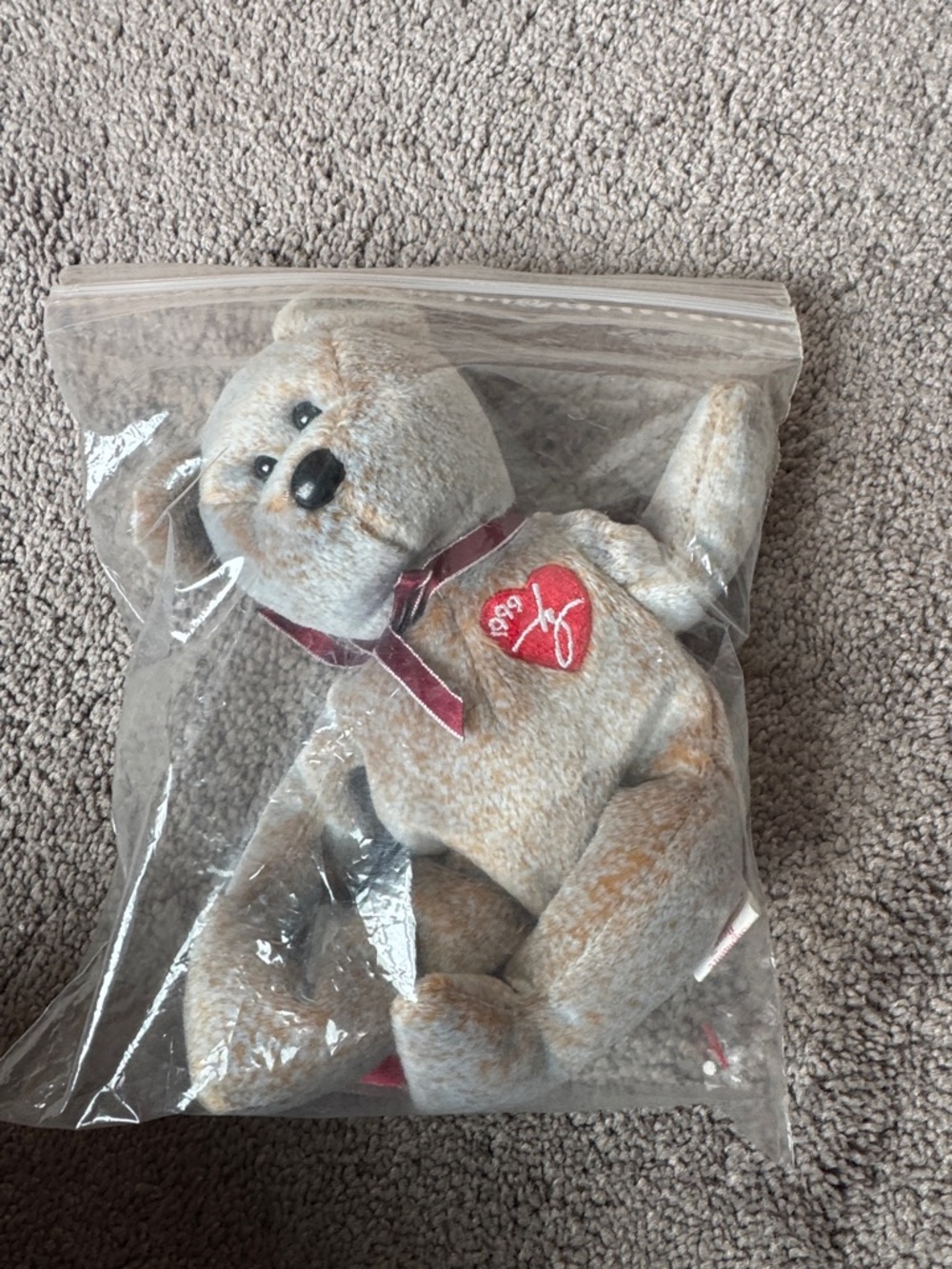 Ty Beanie Babies Signature Bear 1999 Brown Retired Beanie Baby